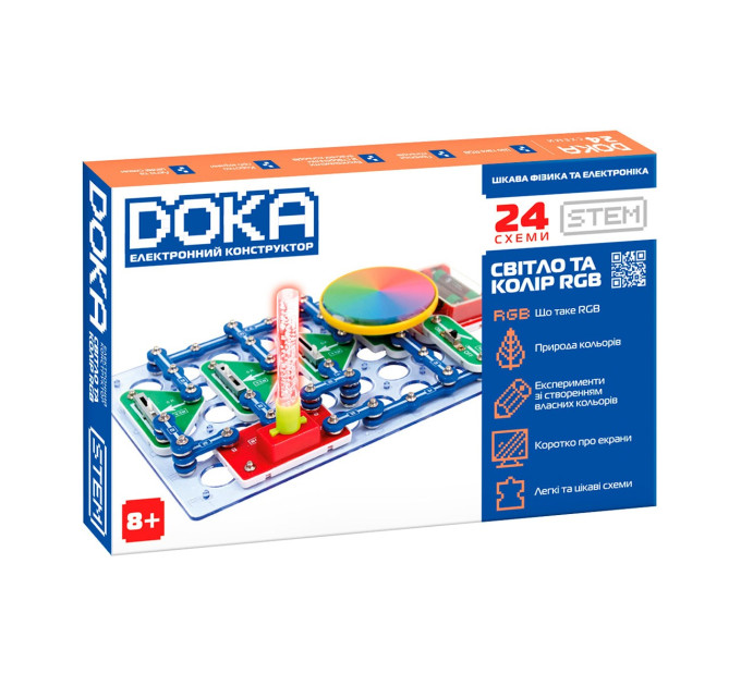 Конструктор електронний Doka Світло та колір RGB