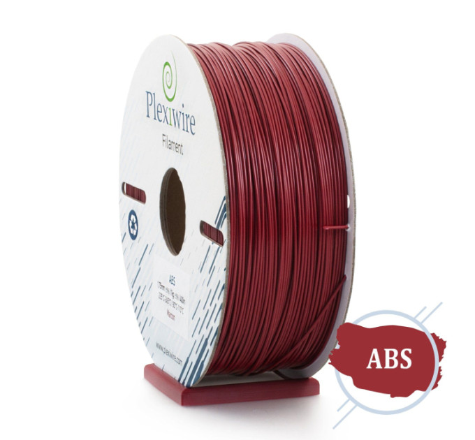 ABS пластик для 3D принтера бордовий 300м / 0.75кг / 1.75мм
