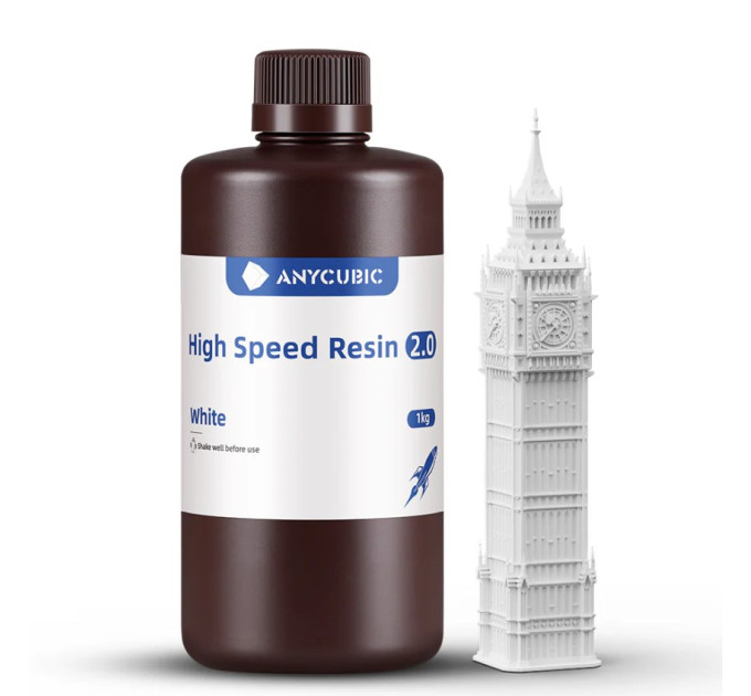 Смола для швидкого друку High Speed Resin, 1000 мл, White