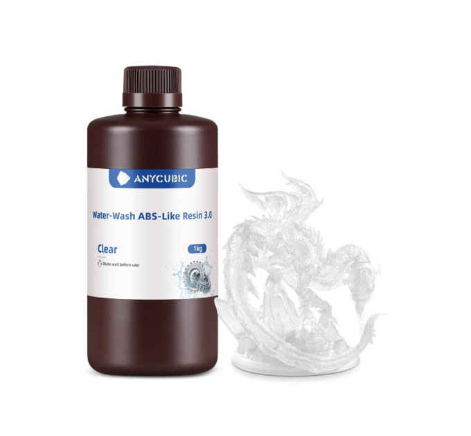 Смола Anycubic Water-Wash ABS-Like 3.0 Біла 1кг