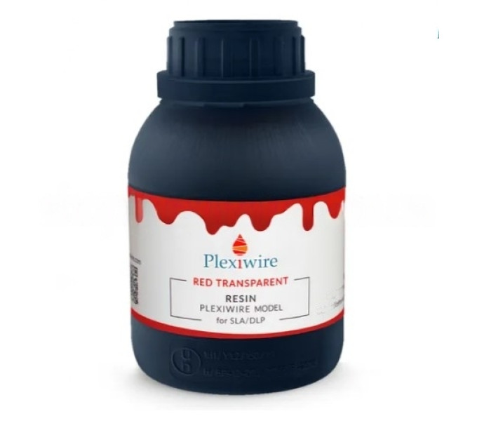 Фотополімерна смола Plexiwire resin model 0.5кг red transparent