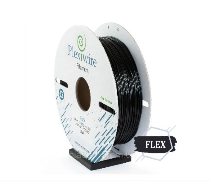 FLEX 90 пластик для 3D принтера чорний 200м / 0.6кг / 1.75мм