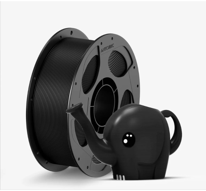 PETG філамент Anycubic для 3D принтера чорний 1кг/1,75мм