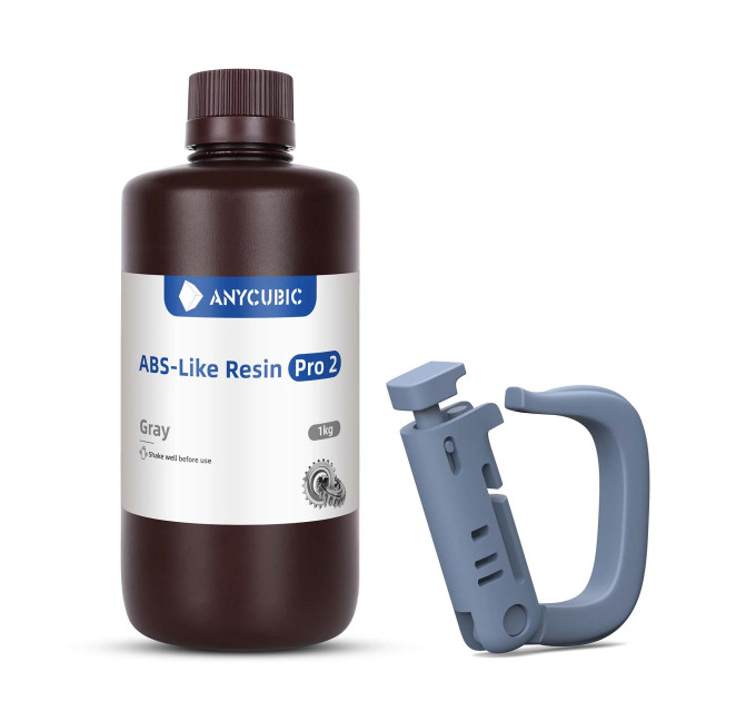Anycubic ABS-Like Resin Pro 2 gray (Сіра) 1л фотополімерна смола