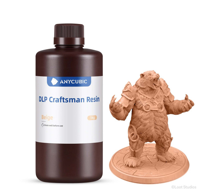 Смола Anycubic DLP Craftsman Resin, бежевий, 1 л