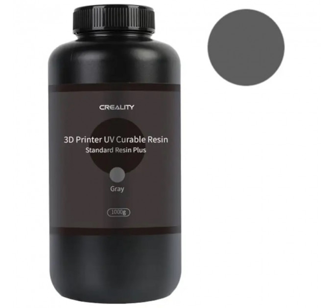 Фотополімерна смола Creality Standard Resin,1 кг, Сірий 