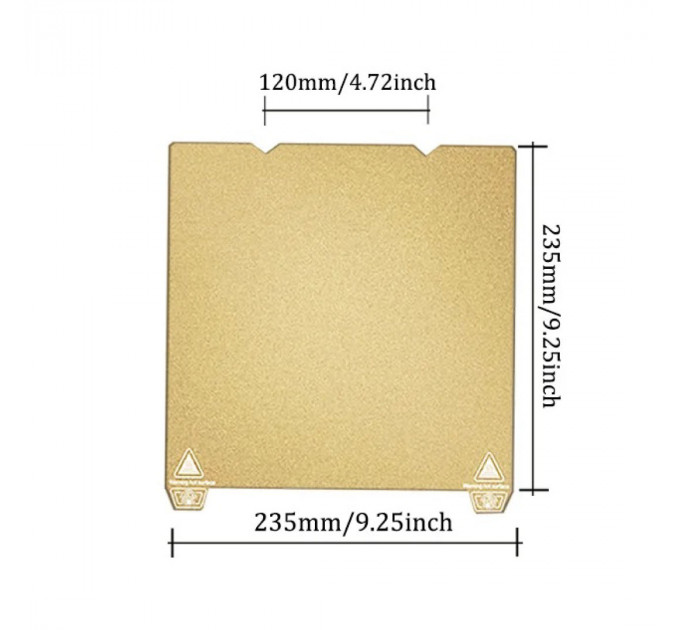 Накладка для платформи CREALITY з PEI покриттям, 235x235mm для 3D принтера Ender-3 S1/S1 Pro