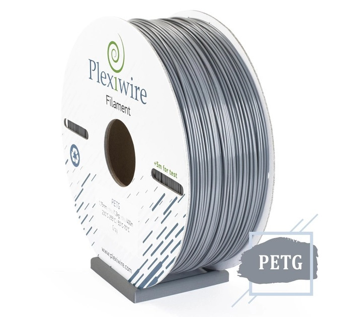 PETG пластик для 3D принтера, сірий, 1,75 мм / 1,2 кг / 400 м