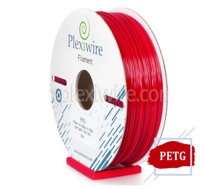 PETG пластик для 3D принтера червоний 300м / 0,9кг / 1,75мм