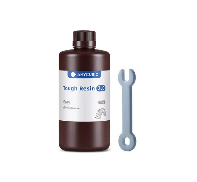 Фотополімерна смола Anycubic Tough Resin 2.0 gray 1кг