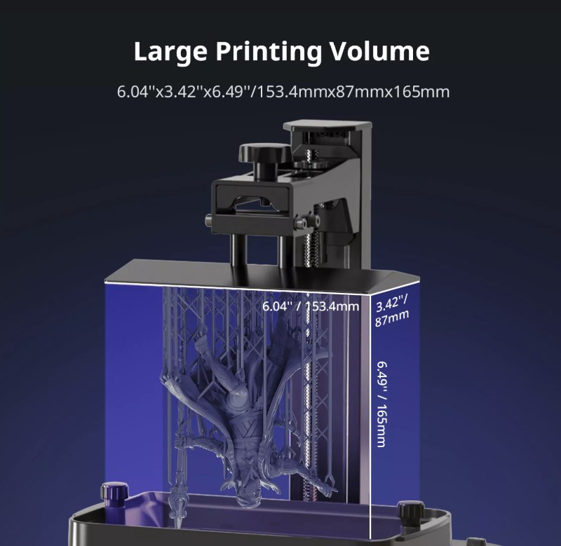 обсяг друку Anycubic Photon Mono 4
