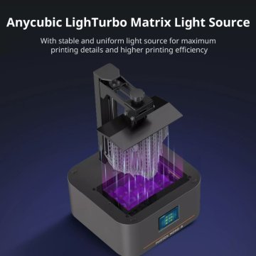 Anycubic Photon Mono 4 - технологія освітлення LighTurbo