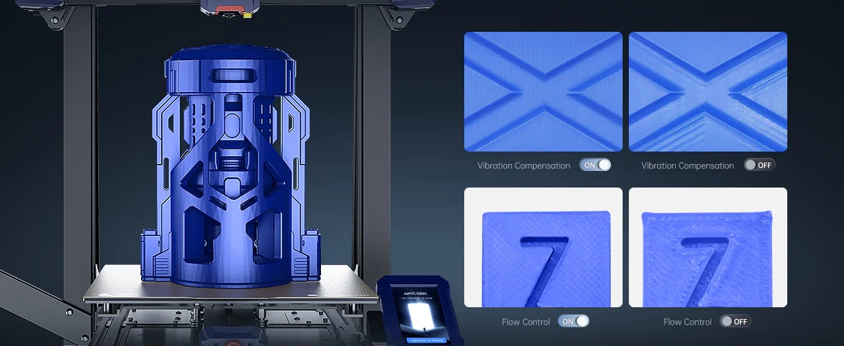 Компенсація вібрації Anycubic Kobra 2 Plus